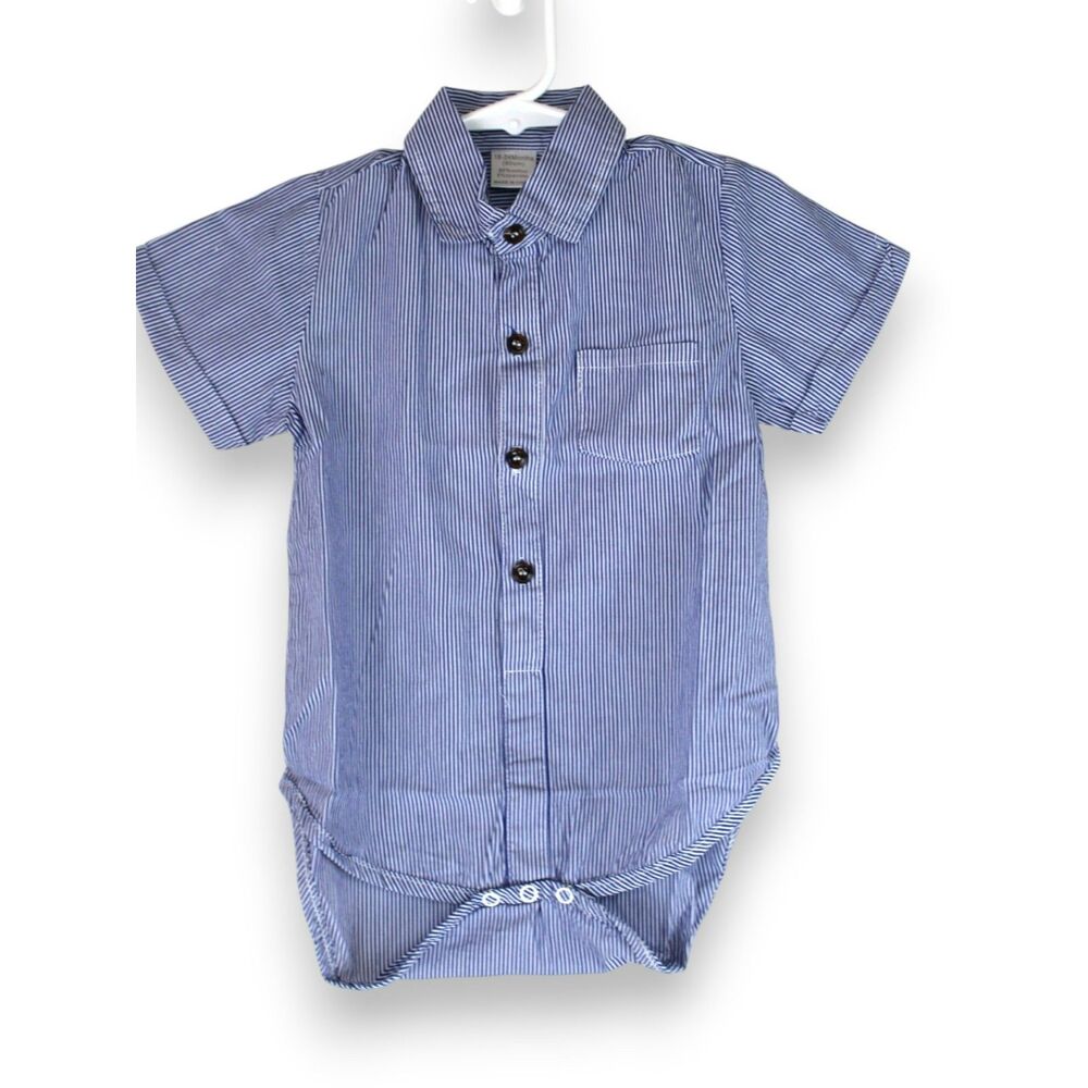 Baby Boys Patriotic Summer Bundle18-24M Sailboat Romper & Striped Shirt 1-Piece - Picture 5 of 7